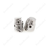 Roman Warrior Helmet Beads,Micro Pave CZ Stone Men Jewelry Accessory,Bracelet Spacer Charms