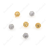 Hollow Round Ball Pendant,8mm Ball Spacer Charms for DIY Jewelry Accessories