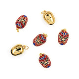 Chinese Peking Opera Mask pedant - Jewelry Making Accessories   11x18mm