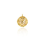 Minimalist Round Heart Pendant-Jewelry Making Accessories   10mm