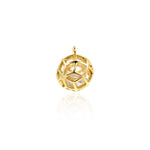 Minimalist Geometry Hollow Pendant-Jewelry Making Accessories   9mm