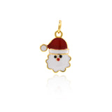 Exquisite Micropavé Santa Claus Pendant-Jewelry Making Accessories  11x16mm