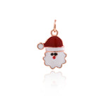 Exquisite Micropavé Santa Claus Pendant-Jewelry Making Accessories  11x16mm