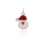 Exquisite Micropavé Santa Claus Pendant-Jewelry Making Accessories  11x16mm