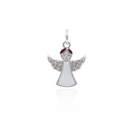 Exquisite Micropavé Angel Pendant-Jewelry Making Accessories   12.5x15mm