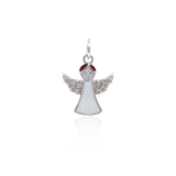 Exquisite Micropavé Angel Pendant-Jewelry Making Accessories   12.5x15mm