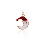 Christmas Gift-Exquisite Minimalist Moon Pendant-Jewelry Making Accessories   11x15mm