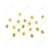 14k Gold Plated Brass Square Spacer Beads,Tiny Cube Connector Links,for DIY Minimalist Jewelry Making Supplies 3.8x3.8mm