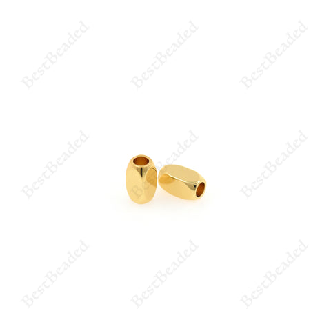 14k Gold Plated Square Tube Spacer Beads,Brass Rectangular Tube Connector for DIY Jewelry Making Accessories 3x3mm