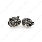 Lucky Cat Spacer Beads,Brass Metal Cute Animal Charms,Jewelry Making Supplies 12x7.5MM