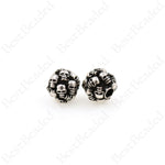 Round Skull Head Spacer Beads,Retro Multi-skull Ball Charms,for Men's Jewelry Making 11.5x10mm