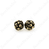 Round Skull Head Spacer Beads,Retro Multi-skull Ball Charms,for Men's Jewelry Making 11.5x10mm