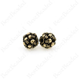 Round Skull Head Spacer Beads,Retro Multi-skull Ball Charms,for Men's Jewelry Making 11.5x10mm