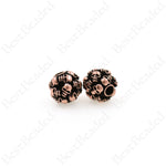Round Skull Head Spacer Beads,Retro Multi-skull Ball Charms,for Men's Jewelry Making 11.5x10mm