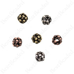 Round Skull Head Spacer Beads,Retro Multi-skull Ball Charms,for Men's Jewelry Making 11.5x10mm