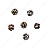 Round Skull Head Spacer Beads,Retro Multi-skull Ball Charms,for Men's Jewelry Making 11.5x10mm