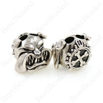 Large Bulldog Spacer Charms,Antique Animal Head Beads,DIY Paracord 550 Bracelet Accessories 28x24mm