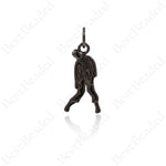 Walking Dead Pendants,18k Gold Plated Zombie Apocalypse Charms,Unique Jewelry Findings 9x17mm