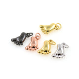 Minimalist Feet Pendant-Jewelry Making Accessories   10x13x3.3mm