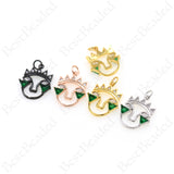 Gold Plated King Pendant,DIY Bracelet/Necklace King Charms,Handmade Supplies 16x20mm