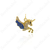 Unicorn Charm Pendants,Good Luck Legendary Creature Pendant,DIY Bracelet/Necklace Supplies 20.5x16mm