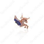 Unicorn Charm Pendants,Good Luck Legendary Creature Pendant,DIY Bracelet/Necklace Supplies 20.5x16mm