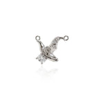 Exquisite Witcher Hat Zircon Pendant-Jewelry Making Accessories   14x16mm