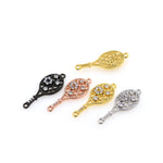 Exquisite Badminton Racquet Zircon Pendant-Jewelry Making Accessories   24x9mm