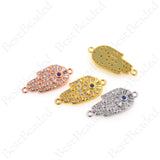 Hamsa Hand Connector,Fatima Hand with Evil Eye Pendant Charms,for Jewelry Making 22x10mm