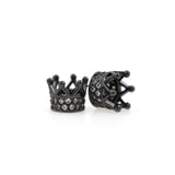 Delicate Micro-Pavé Crown Beads-Jewelry Making Accessories   7x5mm