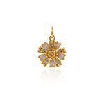 Shiny Enamel Flower Pendant-DIY Jewelry Making Accessories   12x18mm