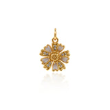 Shiny Enamel Flower Pendant-DIY Jewelry Making Accessories   12x18mm