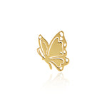 Shiny Minimalist Butterfly Pendant-DIY Jewelry Making Accessories   21x5.5mm