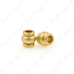 Matte Gold Drum Tube Beads,Brass Metal Rondelle Spacers,DIY Bracelet/Necklace Charms 6x6mm