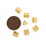Matte Gold Plated Triangle Spacer Beads Jewelry Findings 6x7mm