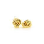 Shiny Minimalist Fist Beads-DIY Jewelry Making Accessories   8x8.5x6.5mm
