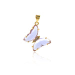 Shiny Butterfly Pendant-DIY Jewelry Making Accessories   20x24mm