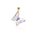 Shiny Butterfly Pendant-DIY Jewelry Making Accessories   20x24mm
