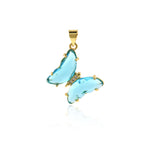 Shiny Butterfly Pendant-DIY Jewelry Making Accessories   20x24mm