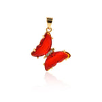 Shiny Butterfly Pendant-DIY Jewelry Making Accessories   20x24mm
