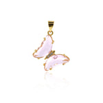 Shiny Butterfly Pendant-DIY Jewelry Making Accessories   20x24mm