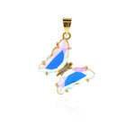 Shiny Butterfly Pendant-DIY Jewelry Making Accessories   20x24mm