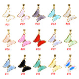 Shiny Butterfly Pendant-DIY Jewelry Making Accessories   20x24mm