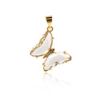 Shiny Butterfly Pendant-DIY Jewelry Making Accessories   20x24mm