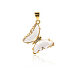 Shiny Butterfly Pendant-DIY Jewelry Making Accessories   20x24mm
