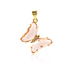 Shiny Butterfly Pendant-DIY Jewelry Making Accessories   20x24mm