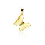 Shiny Butterfly Pendant-DIY Jewelry Making Accessories   20x24mm