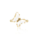 Exquisite Crystal Butterfly Connector-DIY Jewelry Making Accessories   26x21mm