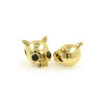 Demon Skull Beads,Ox Horn Skull Spacer Charms,DIY Jewelry Findings 12x10mm
