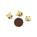 Demon Skull Beads,Ox Horn Skull Spacer Charms,DIY Jewelry Findings 12x10mm